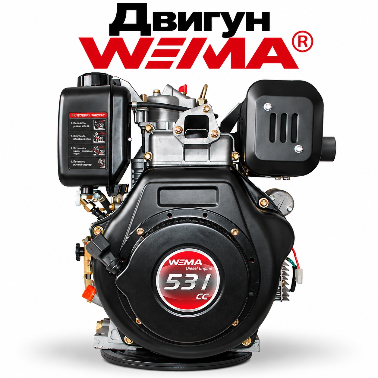 Дизельний двигун Weima WM195FE-F2