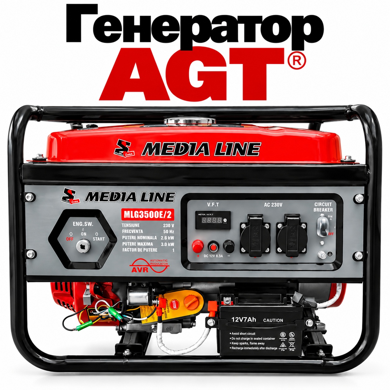 Генератор бензиновий AGT MLG3500E/2