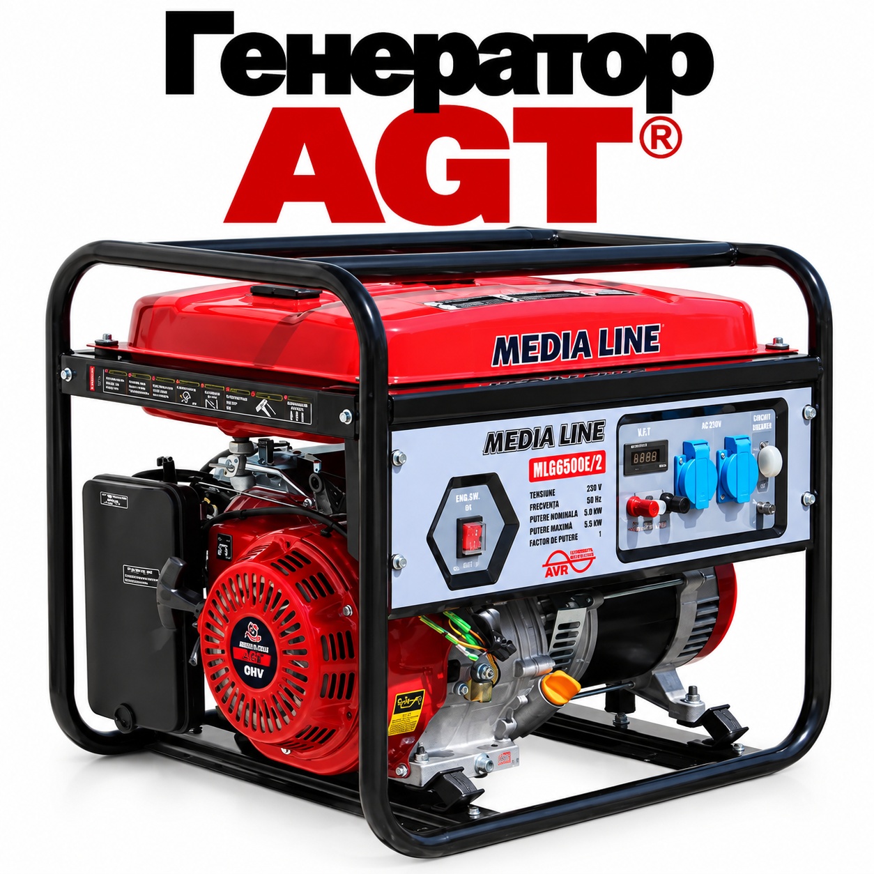 Генератор бензиновий AGT MLG6500/2